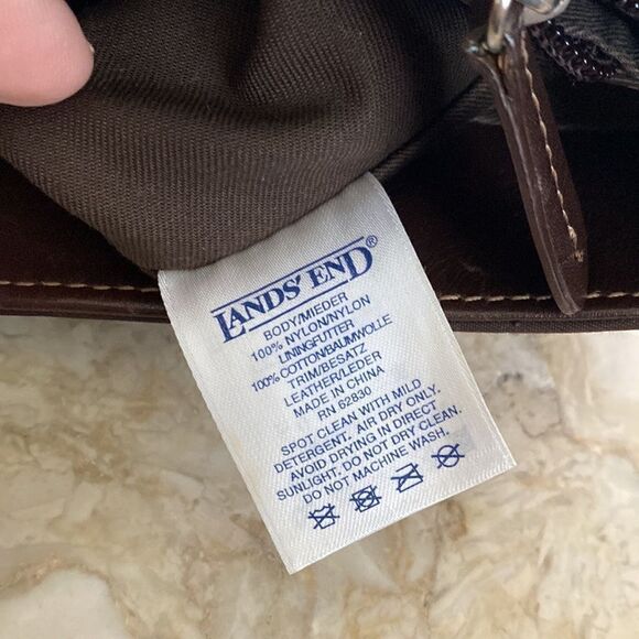 Land’s End Nylon & Leather Tote Bag - Picture 14 of 16